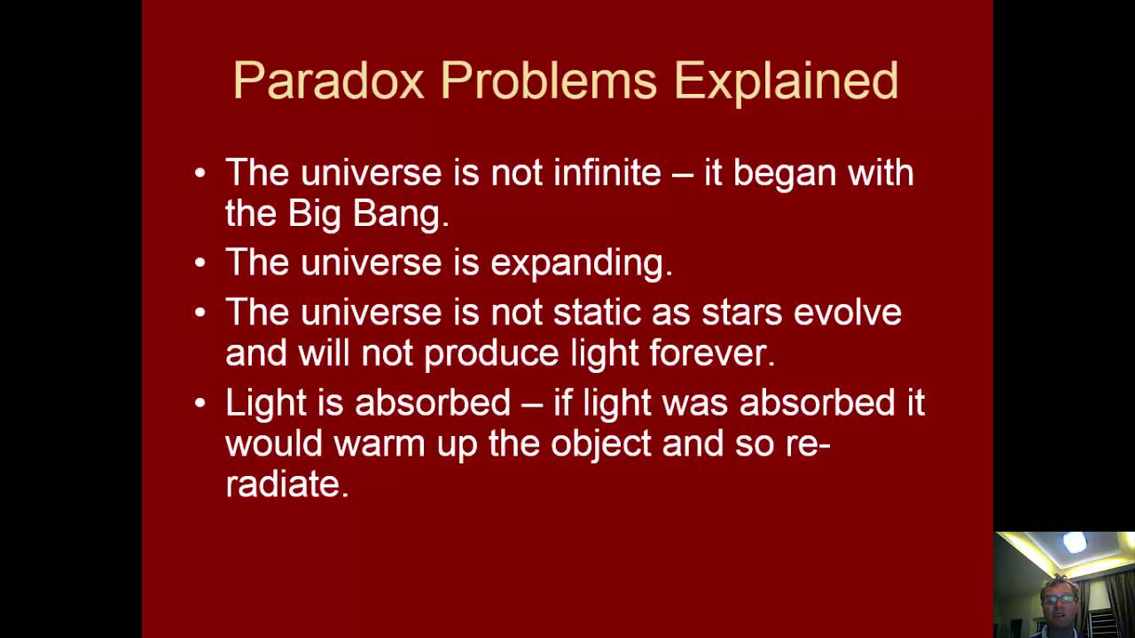 Olber's paradox and the cosmological principles YouTube