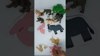 PLAY DONKEY, ZEBRA & SNAIL PUZZLE #shortvideo #short #shorts #puzzle #animal #toys