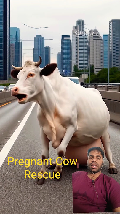 Pregnant Cow Rescued by Brave Doctors from Busy City Road 🐄💔| Emotional Animal Rescue Story #shorts