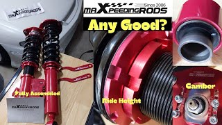 Are Maxpeedingrods coilovers any good? Full unboxing and up close review of build quality