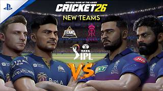 Cricket 26 | GT vs RR | IPL 2026 New Teams & New Jerseys | New Look, Same Intensity 🔥 | Who Wins? screenshot 4