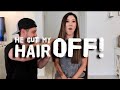 HE CUT MY HAIR OFF// QUARANTINE// DID I LOSE MY MIND?// AT HOME HAIR CUT