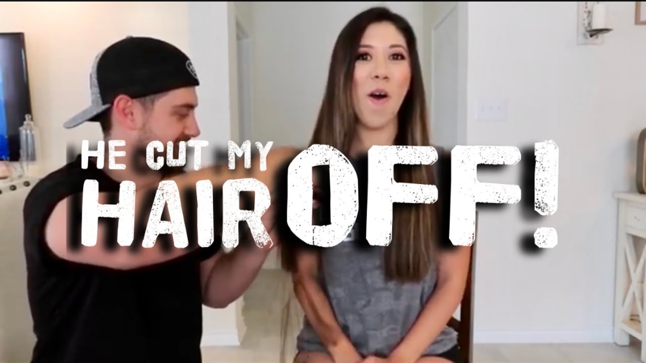 HE CUT MY HAIR OFF// QUARANTINE// DID I LOSE MY MIND?// AT HOME HAIR CUT