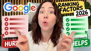 Google Ranking Factors in 2026 (Expert Ranked) Update