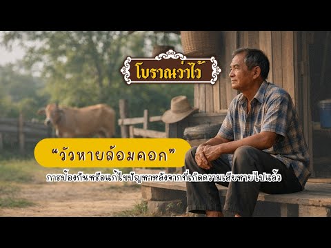 "วัวหายล้อมคอก" การคิดแก้ไขหลังจากเรื่องราวเกิดขึ้น #โบราณว่าไว้