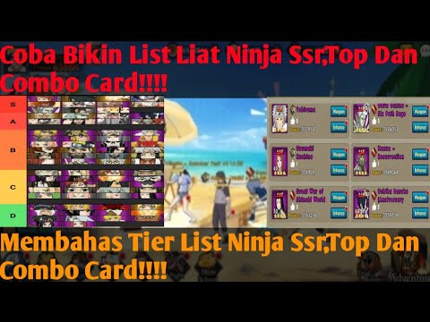 Ultimate Fight:Survival - Buat Tier List Ninja Ssr, Top Dan Combo Card!!!!