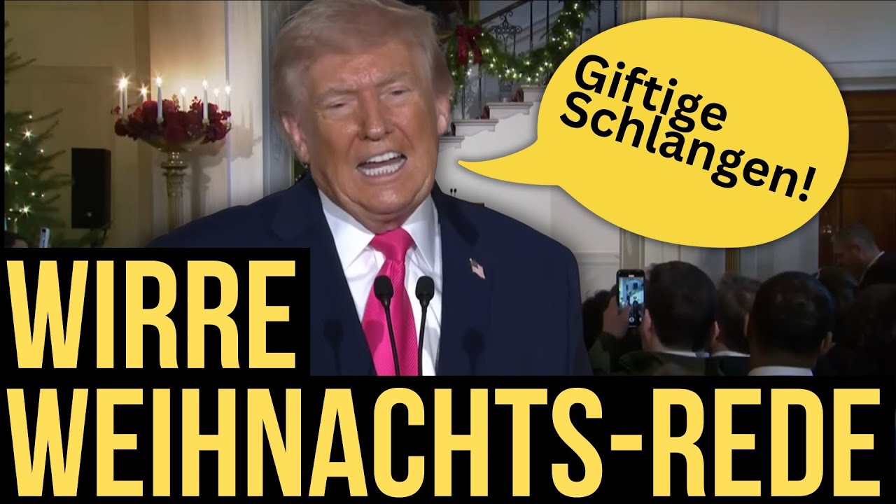 Irre Trump Weihnachtsrede: Paris-Diss, Ivanka-Vergleiche & irre Schlangen Stories