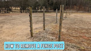 How to Remove an Entire Fence Post by Unconventional Thinker 211 views 1 year ago 4 minutes, 3 seconds