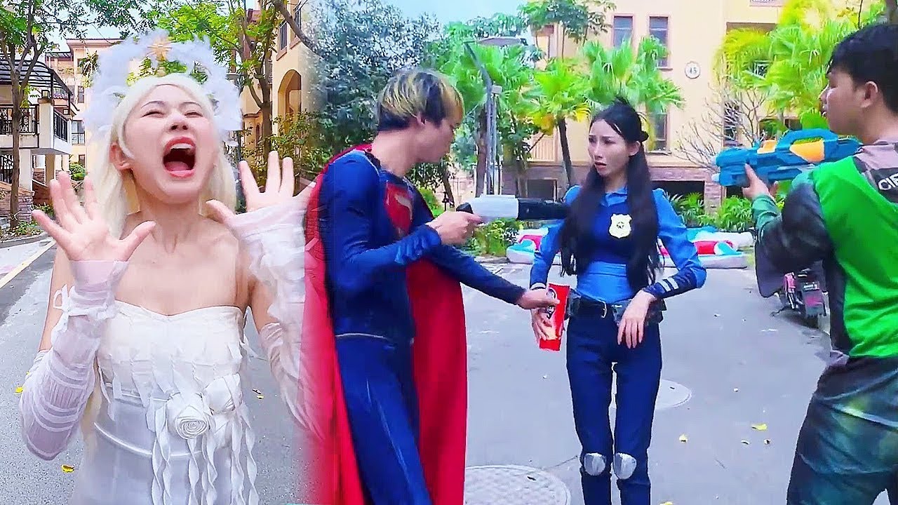 有超人在，谁也不能欺负白天使#天使 #小丑 #超人不会飞 #超人夫妇(1)