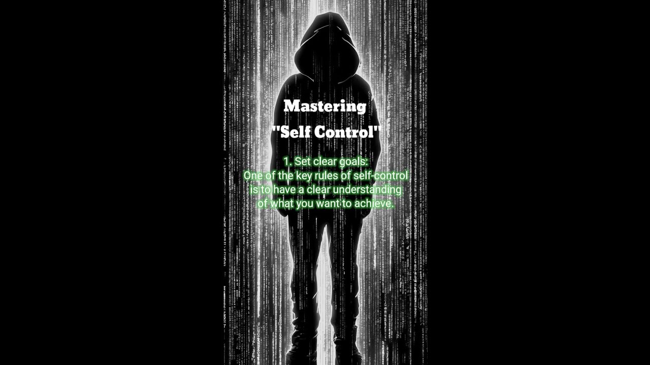 Mastering self control - YouTube