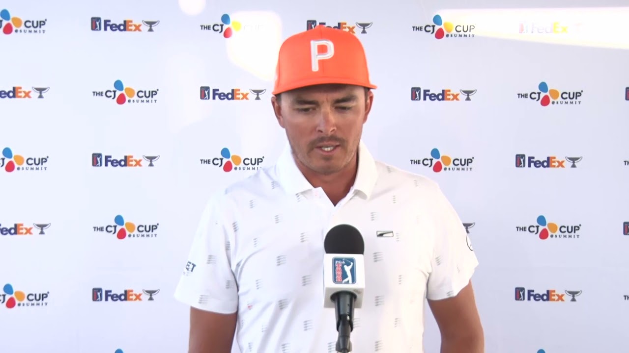 Rickie Fowler Sunday Flash Interview 2021 The CJ Cup at Summit