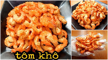 Cách làm TÔM KHÔ hiện đại nhanh sạch không tanh không cát || Bếp Lửa Hồng #8