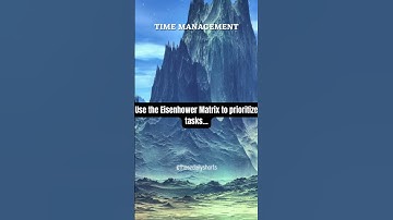 Use the Eisenhower Matrix to prioritize tasks... #shorts