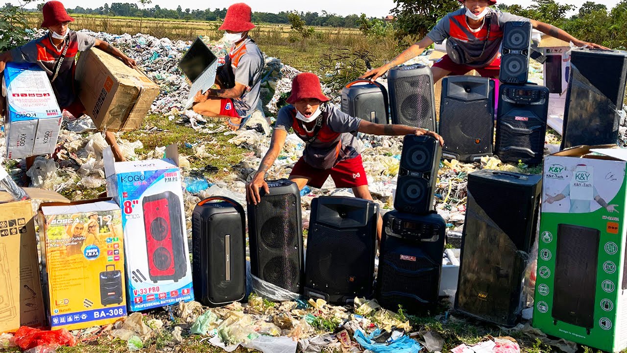 OMG! Great Day! Unbelievable Found a lot Speaker BA - 308 ,V-33PRO K&Y , Laptop ASUS at Field Trash