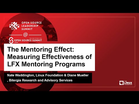 The Mentoring Effect: Measuring Effectiveness of LFX Mentoring Pr... Nate Waddington & Diane Mueller Episode cover
