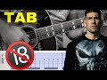 How to Play THE PUNISHER - Ending Song (Fingerstyle Guitar) Tutorial TAB