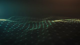Celebrity Immersive 3D Wave with Connected Dots and Line. Data Science Technology Background and Digital World Profile