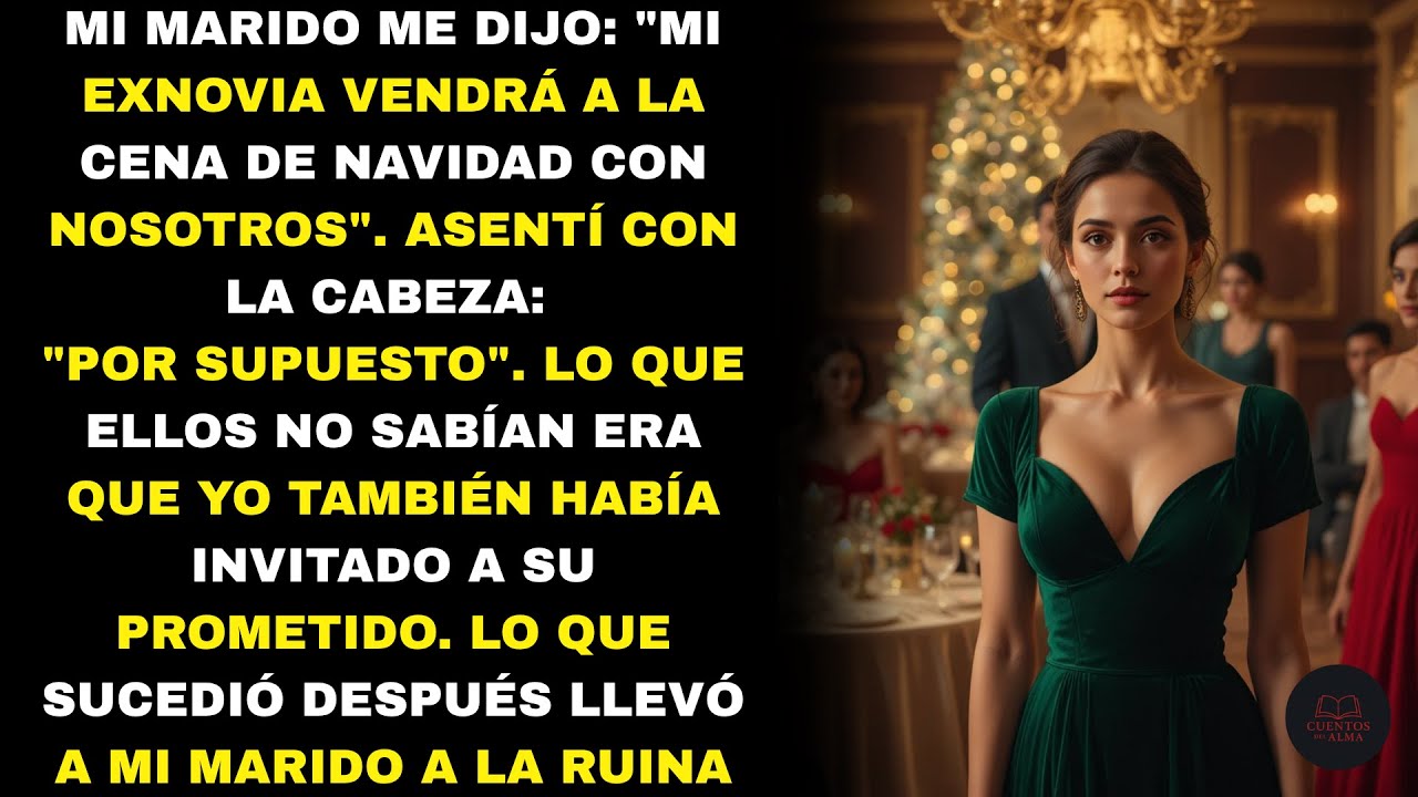Mi ex estará en la cena de Navidad”, dijo mi marido… lo que hice después lo dejó helado 😏
