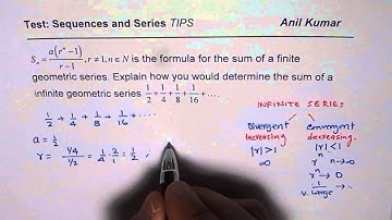 A7 Sum of Converging Infinite Geometric Series | Grade 11 | IITJEE