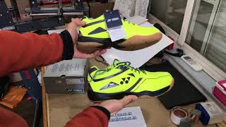 YonexヨネックスSHB36EX Bright Yellow Power Cushion蛍光黄色バドミントンシューズ
