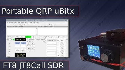 Portable Digital QRP WSJT-X JS8Call and CubicSDR on Raspberry Pi