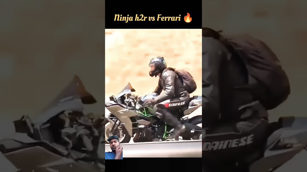 ninja h2r vs Ferrari 