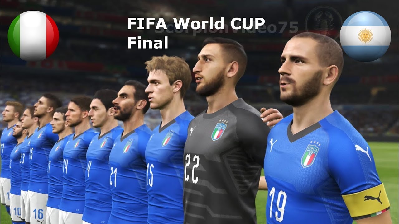 Italia Vs Argentina - FIFA World CUP Final | PES 2019 Patch [Giù] - YouTube