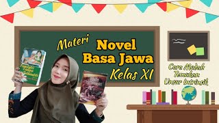 MATERI NOVEL BASA JAWA KELAS XI - CARA MUDAH TEMUKAN UNSUR INTRINSIK NOVEL
