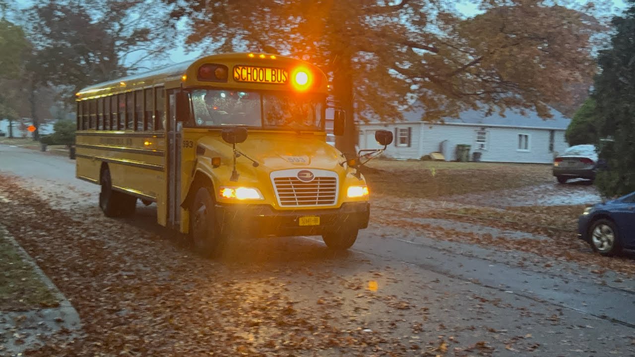Bus 593 2020 Blue Bird Vision ride along to the HS