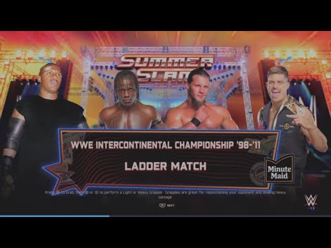 WWE 2K25 R-Truth '11 VS Jericho, New Jack, Waller Fatal 4-Way Ladder Match WWE IC Tittle '11