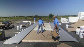 How To Adhere Fleeceback TPO | GAF 2-Part Roofing Adhesive