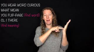 Words not signed in ASL