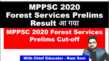MPPSC 2020 Forest Services Prelims official Cutoff Released