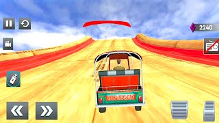 Modern Auto Rickshaw Stunt Game - Racing Games - Driving 3 Wheeler Auto Rickshaw Game screenshot 1