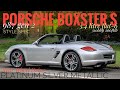 Porsche Boxster S 2011 PDK 987 Gen 2 in Platinum Silver with 19-inch Turbo II 3.8 Alloy Wheels