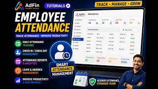 Track Employee Attendance Easily with AdFin 🚀#billingsoftware #EmployeeAttendance