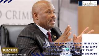 Lt-General Sibiya appears before Madlanga commission: Day 5 - Replay