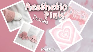 Roblox | Pink Aesthetic Decal Codes ♡ || Bloxburg x Pizza Place || Part2 screenshot 5