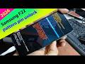 Samsung Galaxy F22 pattern pin unlock and hard reset 2026.