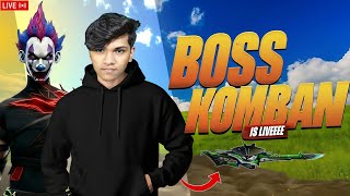 free fire LIVE     "BOSS KOMBAN" 💥FF Malayalam 🔴#freefire​