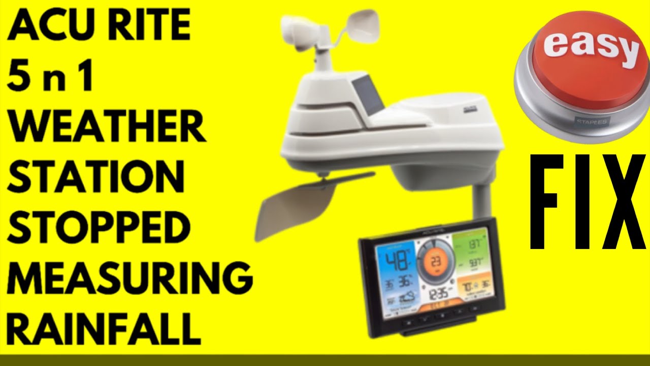 ACURITE 5 N 1 WEATHER STATION STOPPED MEASURING RAINFALL / LETS FIX IT