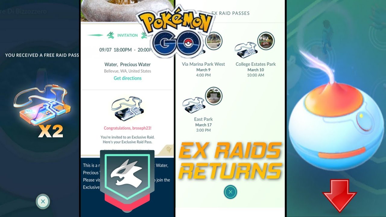 2018 & 2019 Pokemon Go is back |EX Raids returns| |2 Free Daily raid passes| new bonus updates