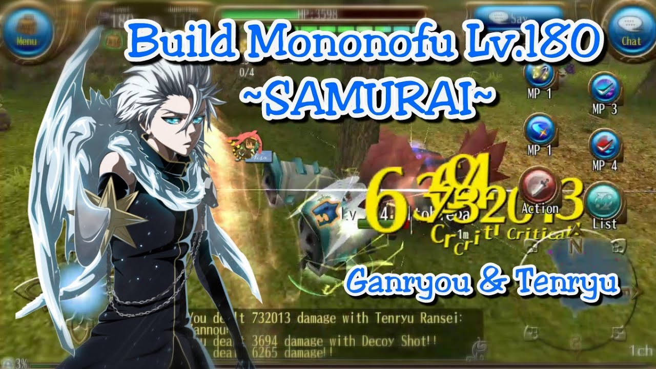 Toram Online - Build Katana Mononofu cap lv.180 (Samurai)