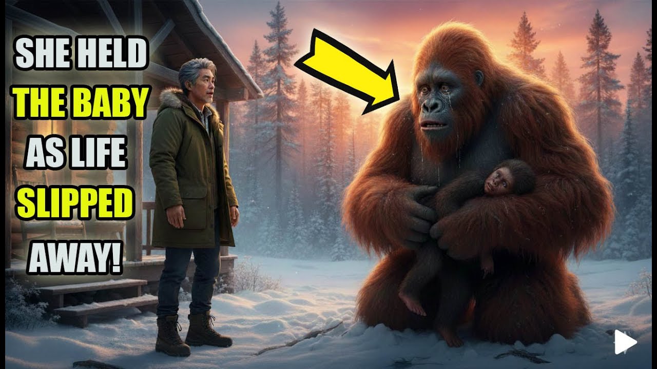 She Heard Crying in the Woods    A Bigfoot Mother Needed Her Help to Save Her Baby