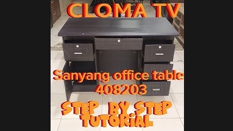 How to Assemble Sanyang Office Table 408203/Step by step tutorial