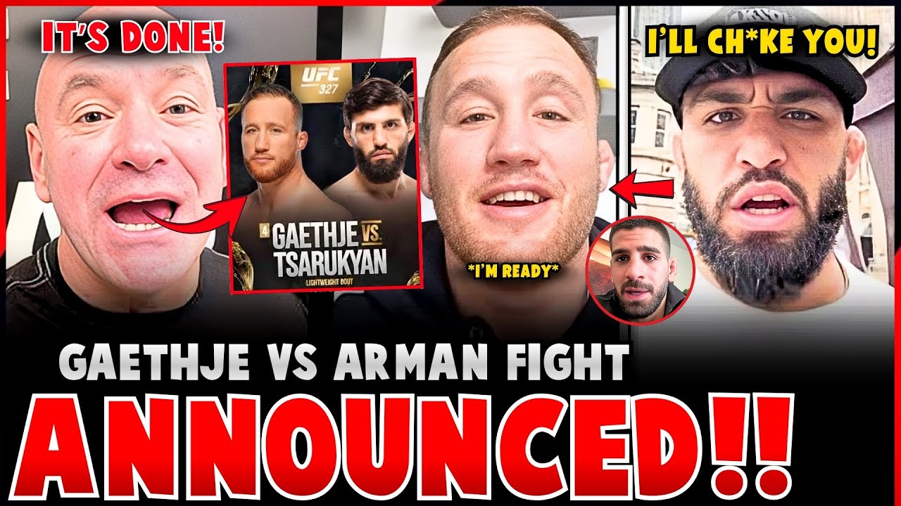 Justin Gaethje vs Arman Tsarukyan Fight At UFC 327 CONFIRMED! | Gaethje RESPONDS to Paddy & Ilia!