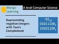 Representing Negative Numbers using Two's Complement