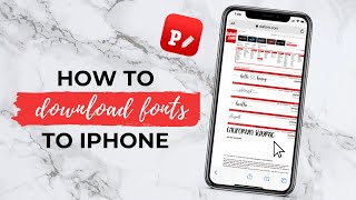 دروس دافونت | كيفية تنزيل الخطوط على iPhone 2020 (خطوط مجانية!) // تنزيل الخطوط على PHONTO