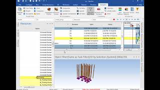 Synchro pro 2017 link between 3D and time schedule
