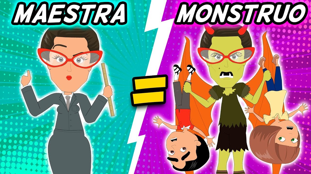 ¡Mi Maestra es un Monstruo! ¿Y La Tuya?  | Compilación de Chistes Cortos